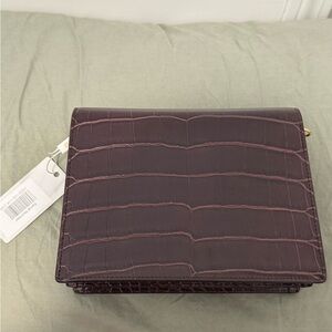 JW PEI Croc-Embossed Crossbody Bag